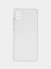 Чехол Samsung Galaxy A51 (Самсунг Галакси А51), прозрачный, силиконовый
