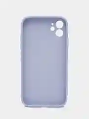Лавандовый силиконовый чехол для iPhone 11, со стеклянной панелью и защитой для камеры