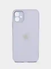 Лавандовый силиконовый чехол для iPhone 11, со стеклянной панелью и защитой для камеры