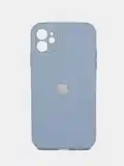 Небесно-голубой силиконовый чехол для iPhone 11, со стеклянной панелью и защитой для камеры