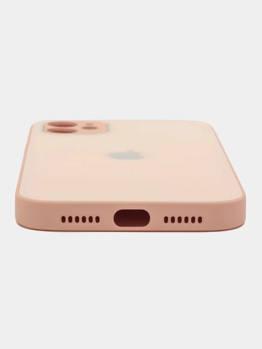 Красный силиконовый чехол для iPhone 11, со стеклянной панелью и защитой для камеры