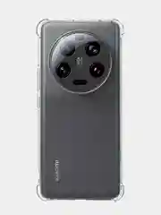 Прозрачный силиконовый чехол BROSCORP для Xiaomi 13 Ultra, с защитой камер и от прилипания