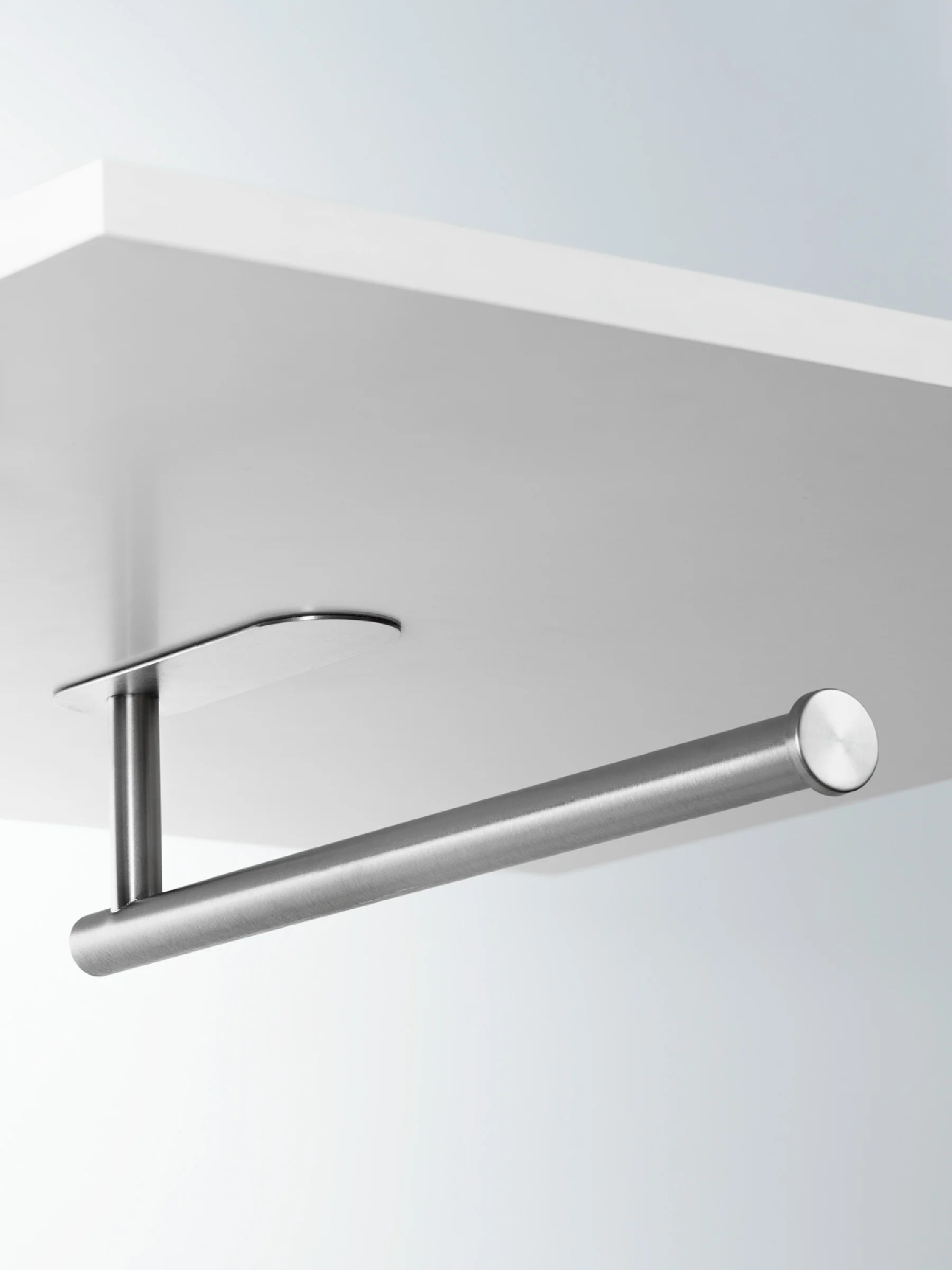 Серый металлик держатель для бумажных полотенец Shiny Kitchen, полотенцедержатель
