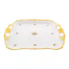 Блюдо квадратное Queen's Crown Золотая роза 34 см