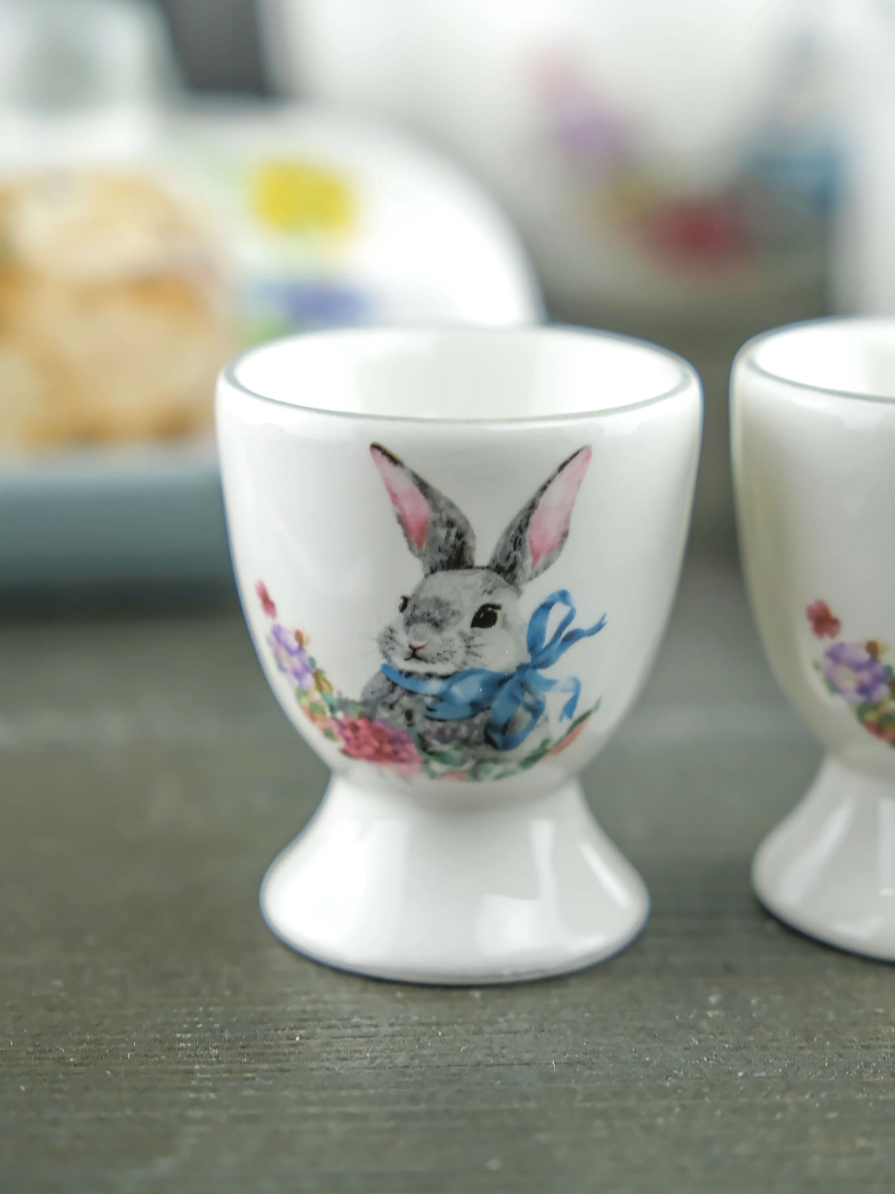 Белый набор подставок для яйца Repast Happy Easter 2 шт. 5,5*6,5 см
