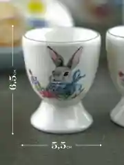 Белый набор подставок для яйца Repast Happy Easter 2 шт. 5,5*6,5 см