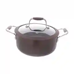 Шоколадный кастрюля со стеклянной крышкой Repast Dark chocolate 2,4 л, 20х9 см (индукция)