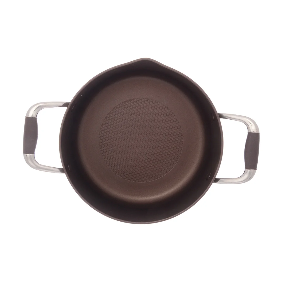Шоколадный кастрюля со стеклянной крышкой Repast Dark chocolate 2,4 л, 20х9 см (индукция)