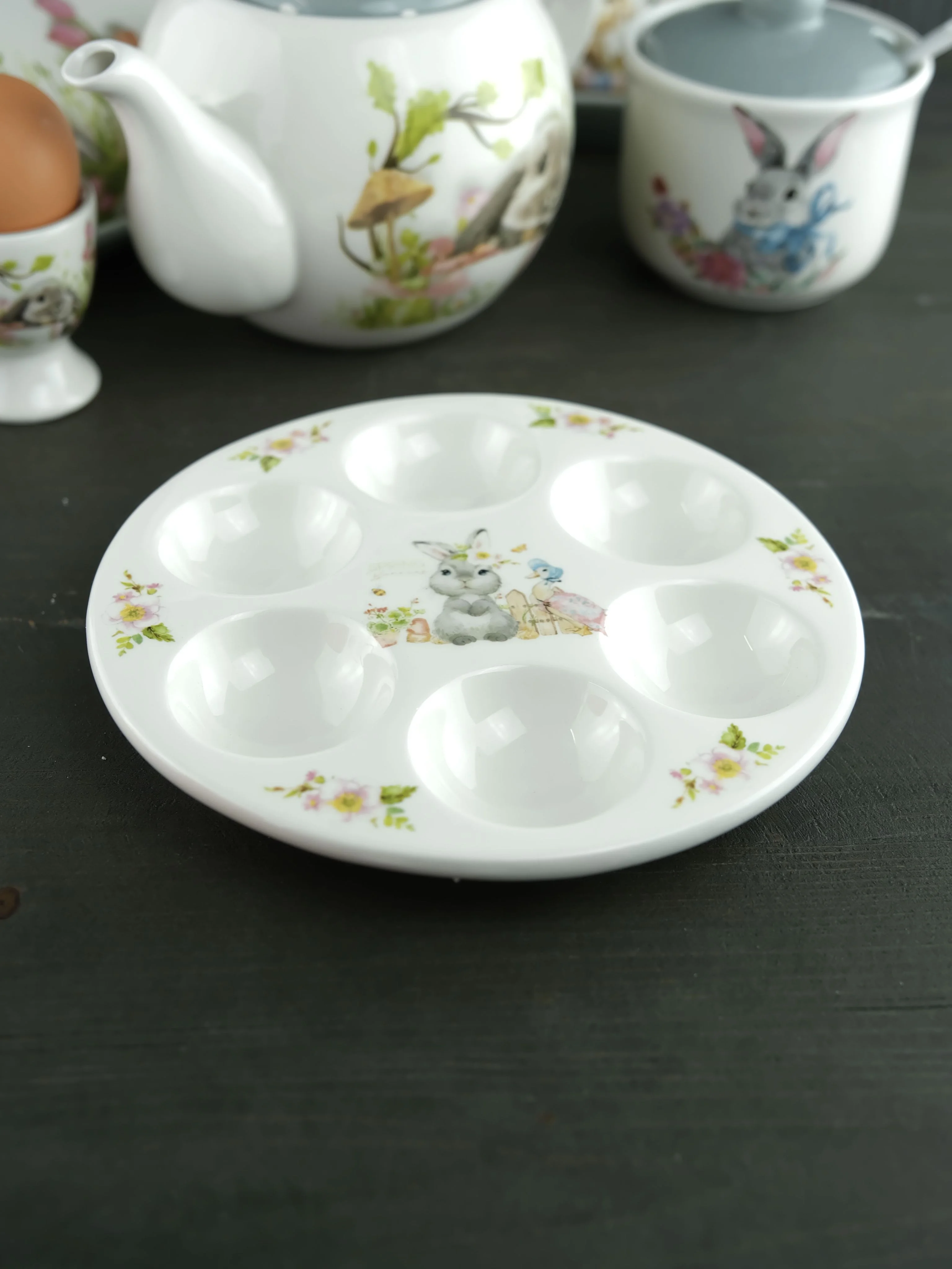 Подставка для 6 яиц Repast Spring Bunnies 18*2 см