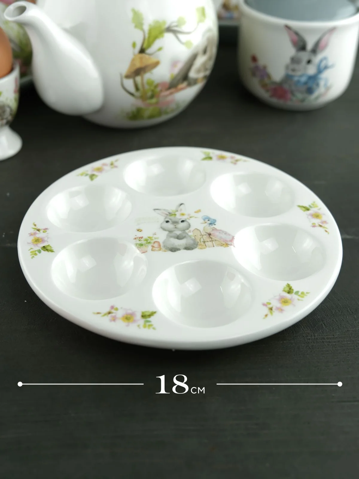 Подставка для 6 яиц Repast Spring Bunnies 18*2 см