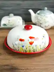 Блюдо для блинов с крышкой REPAST Маки 23*23*9,7 см