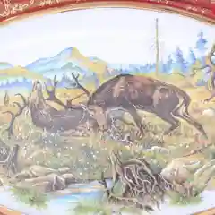 Блюдо овальное Repast Охота красная Мария-тереза 38 см