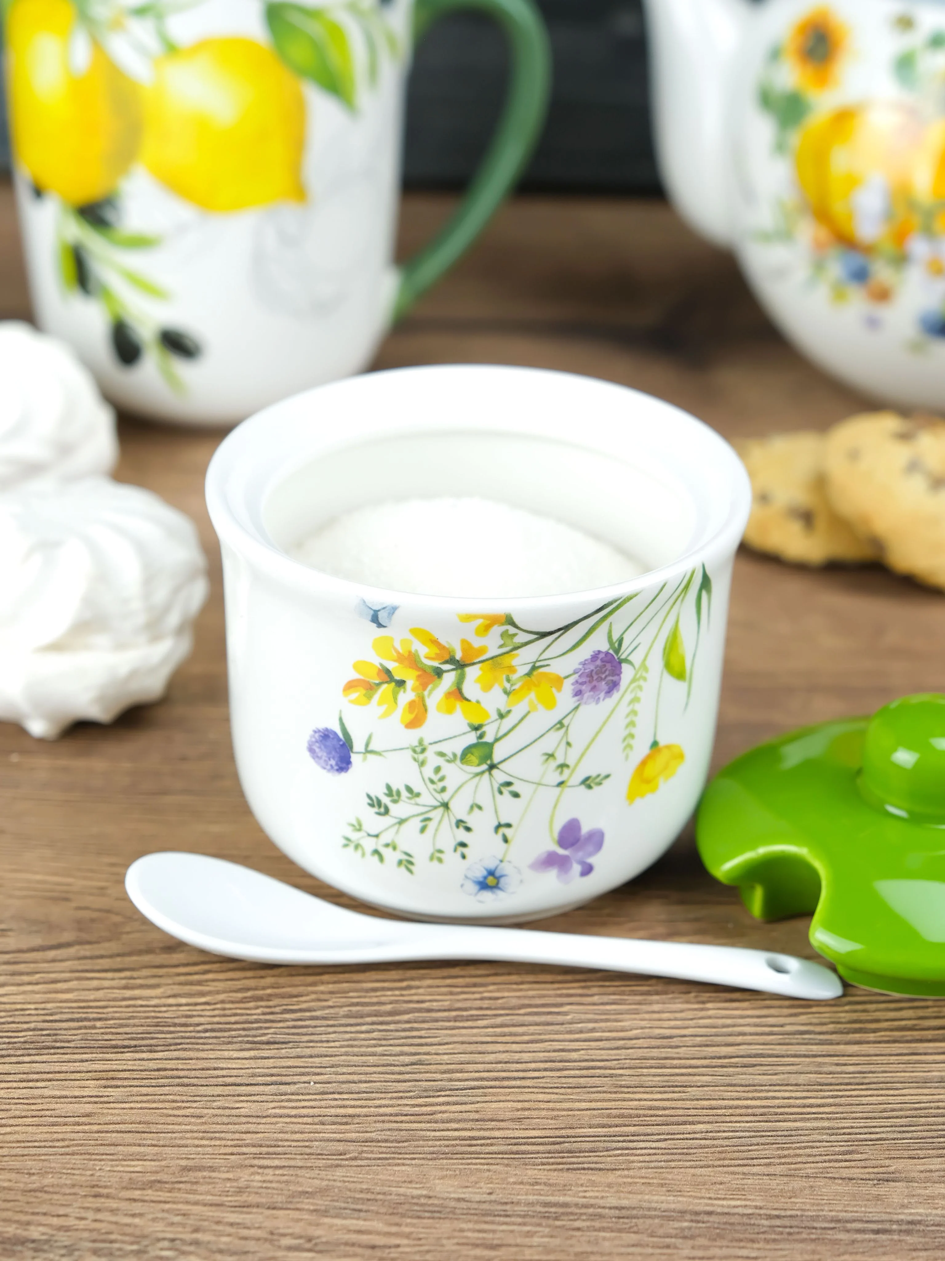 Сахарница с ложкой REPAST Полевые цветы 9.8*9.6