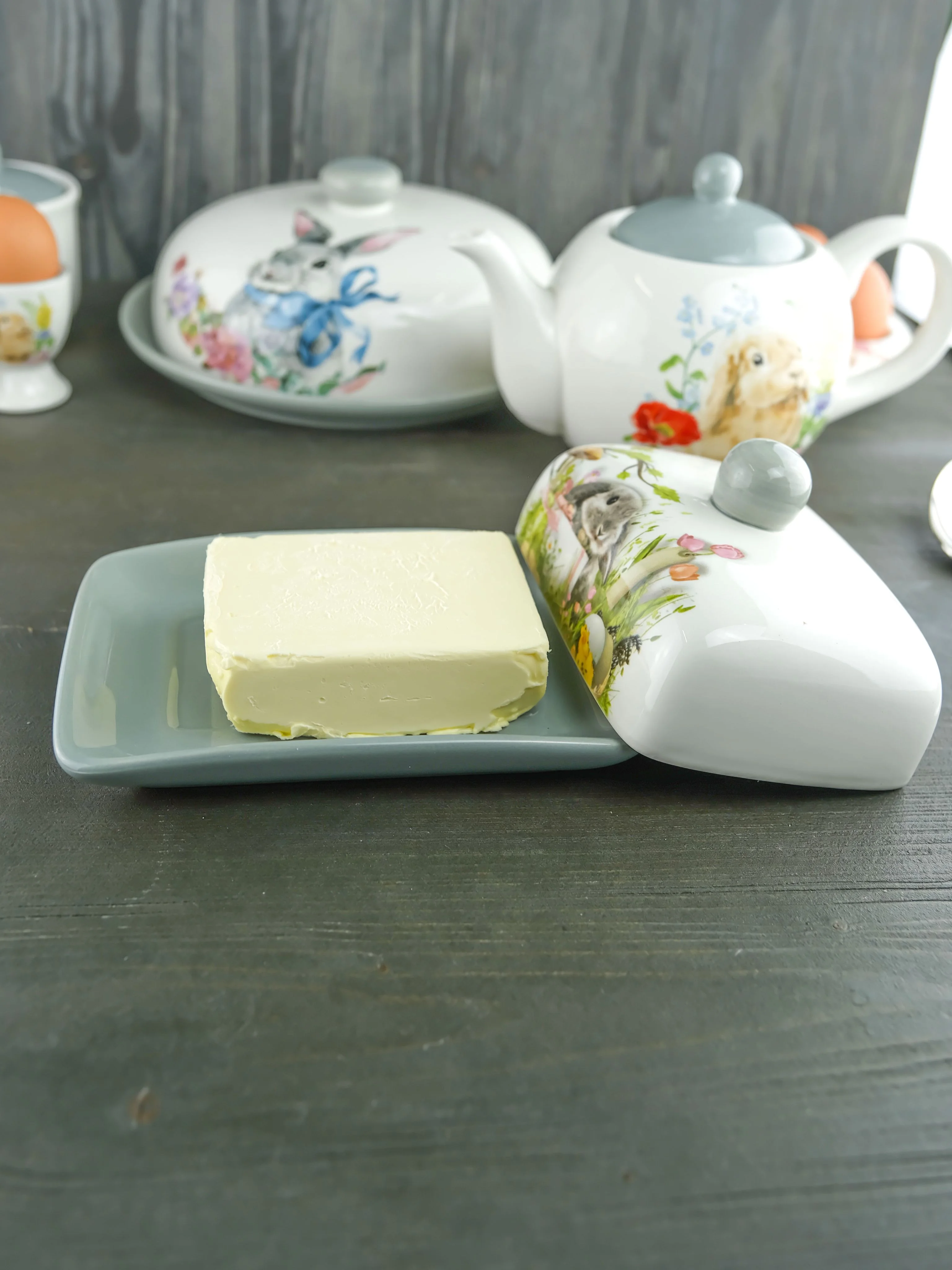 Маслёнка с крышкой Repast Sweet Bunny 17*12,5*8,3 см