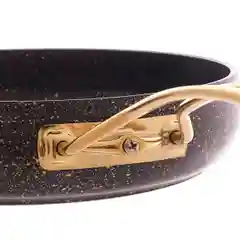 Черный сковорода 26 см Посуда для кухни LEYD Elite Gold Чёрный