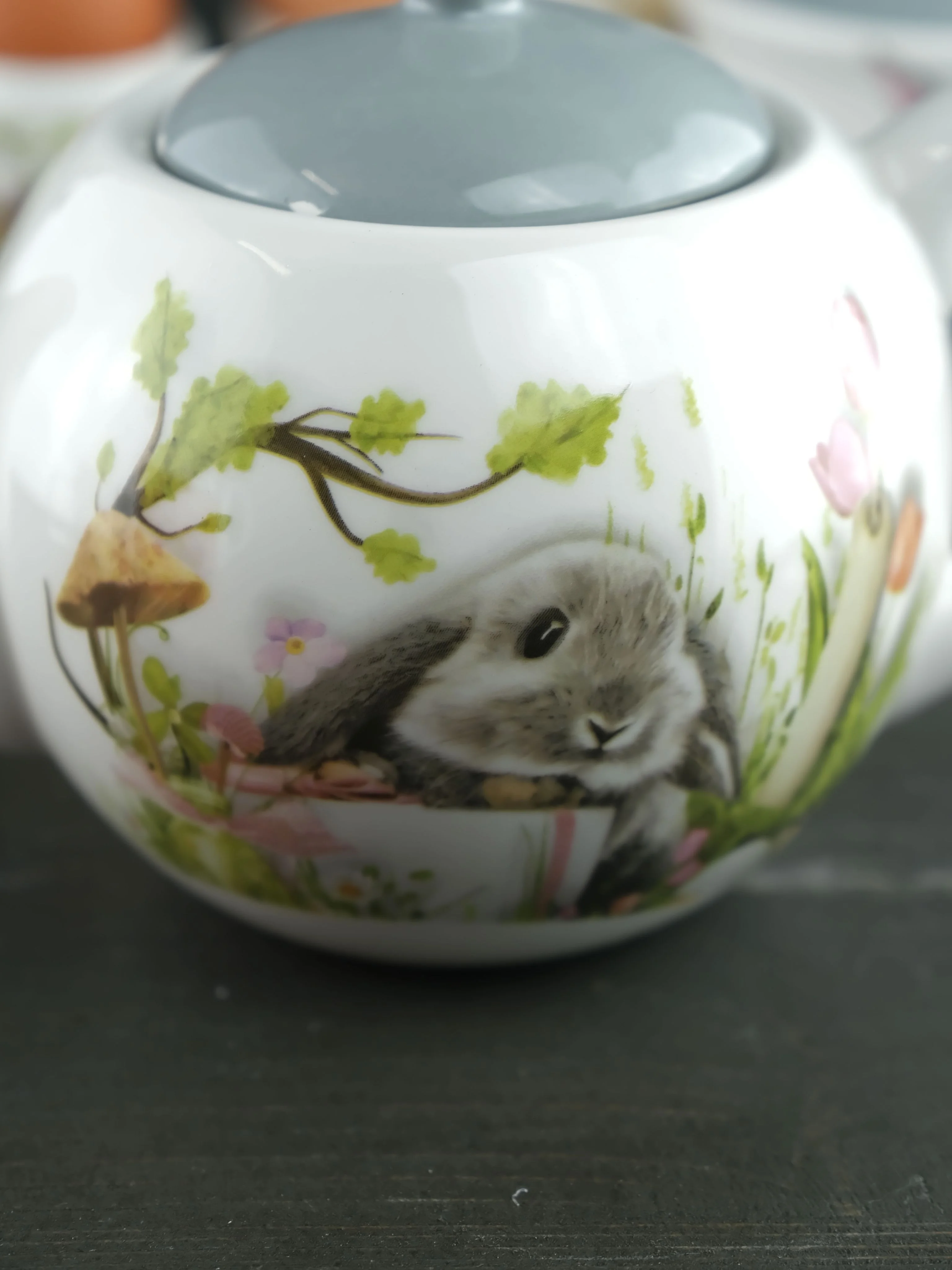 Серый металлик чайник Repast Sweet Bunny 950 мл