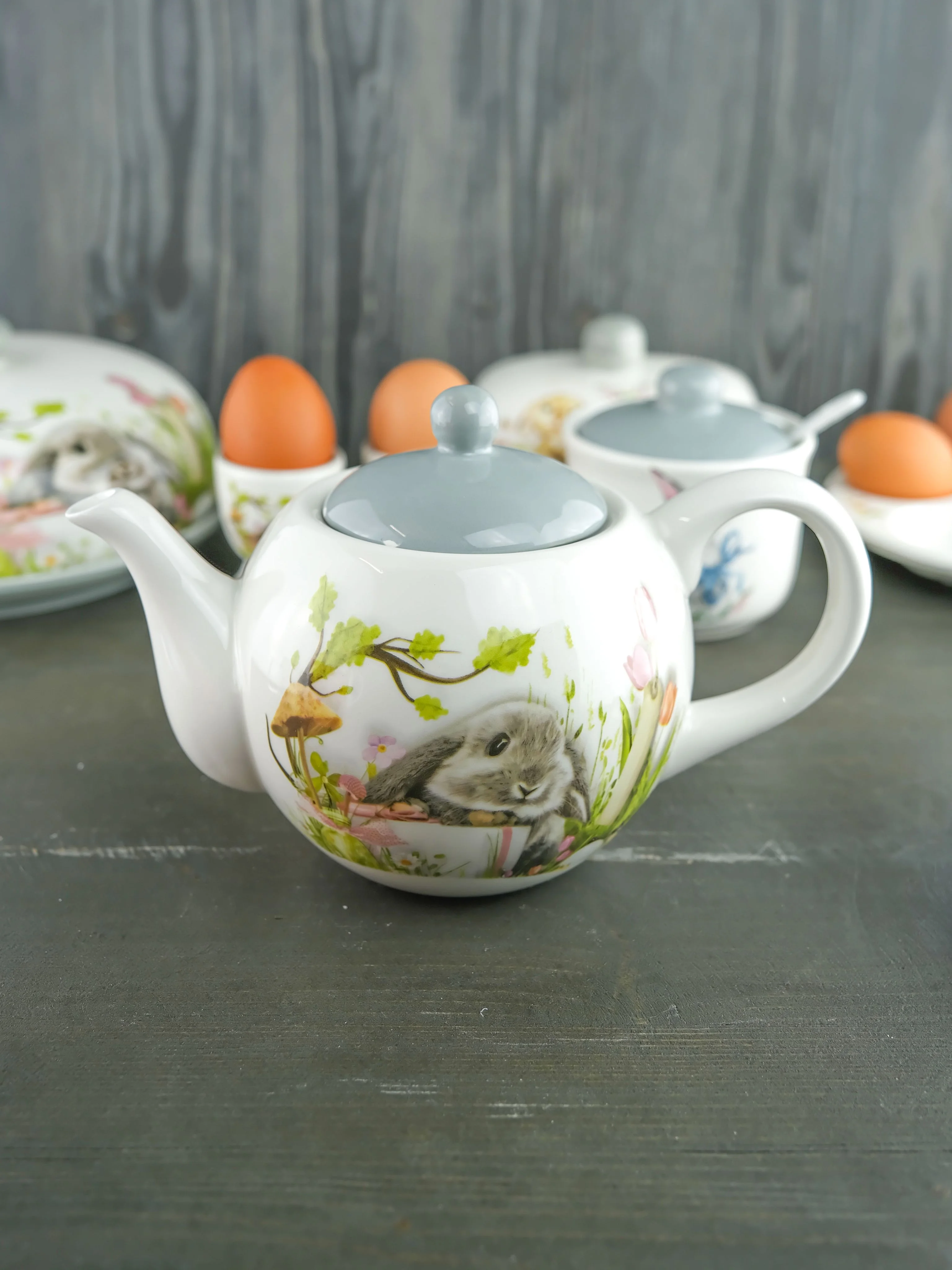 Серый металлик чайник Repast Sweet Bunny 950 мл