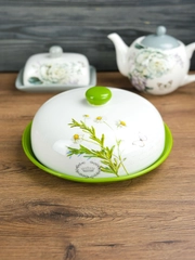 Блюдо для блинов с крышкой REPAST Ромашки 23*23*9,7 см