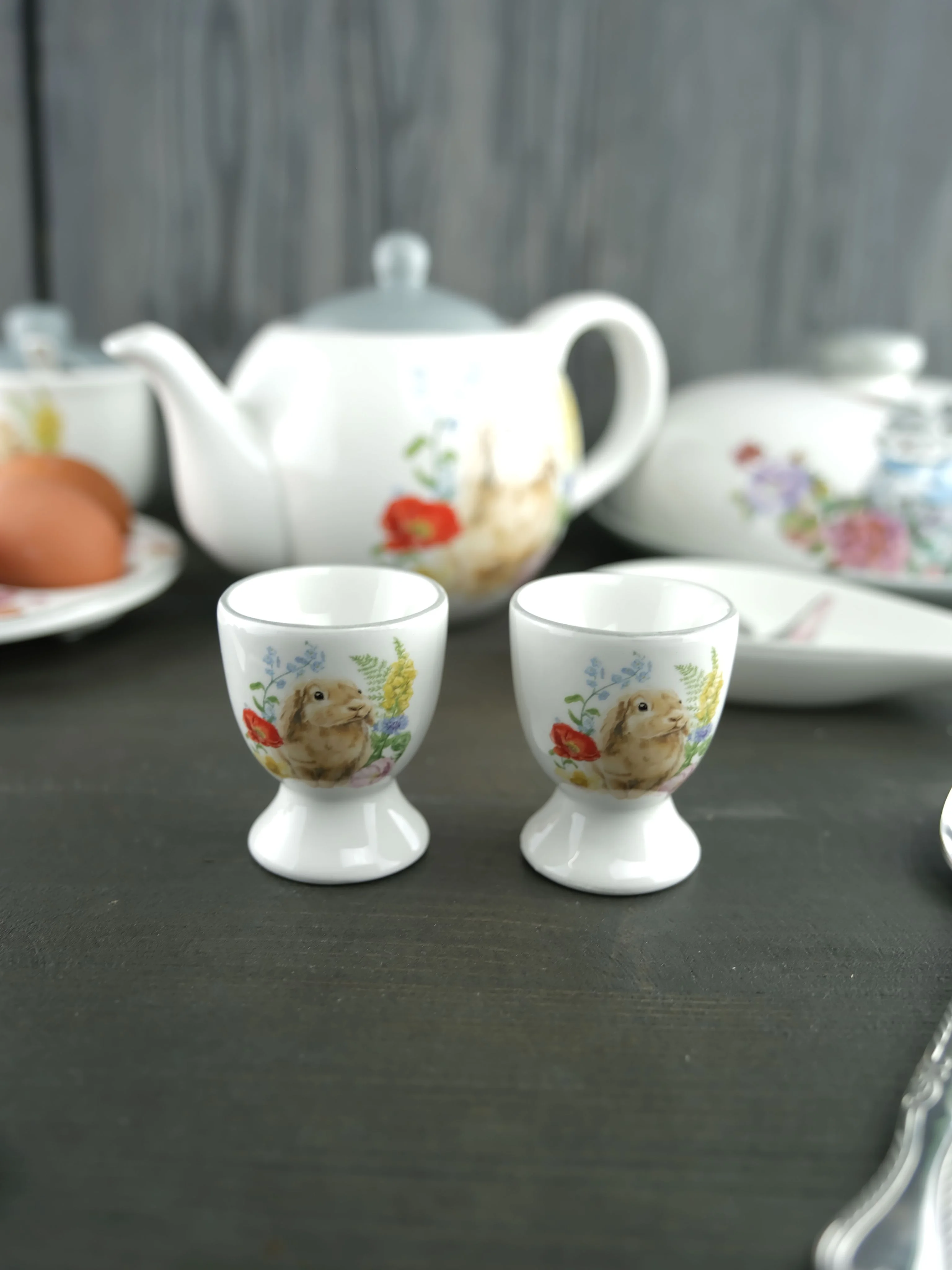 Бежевый набор подставок для яйца Repast Honey Bunny 2 шт. 5,5*6,5 см