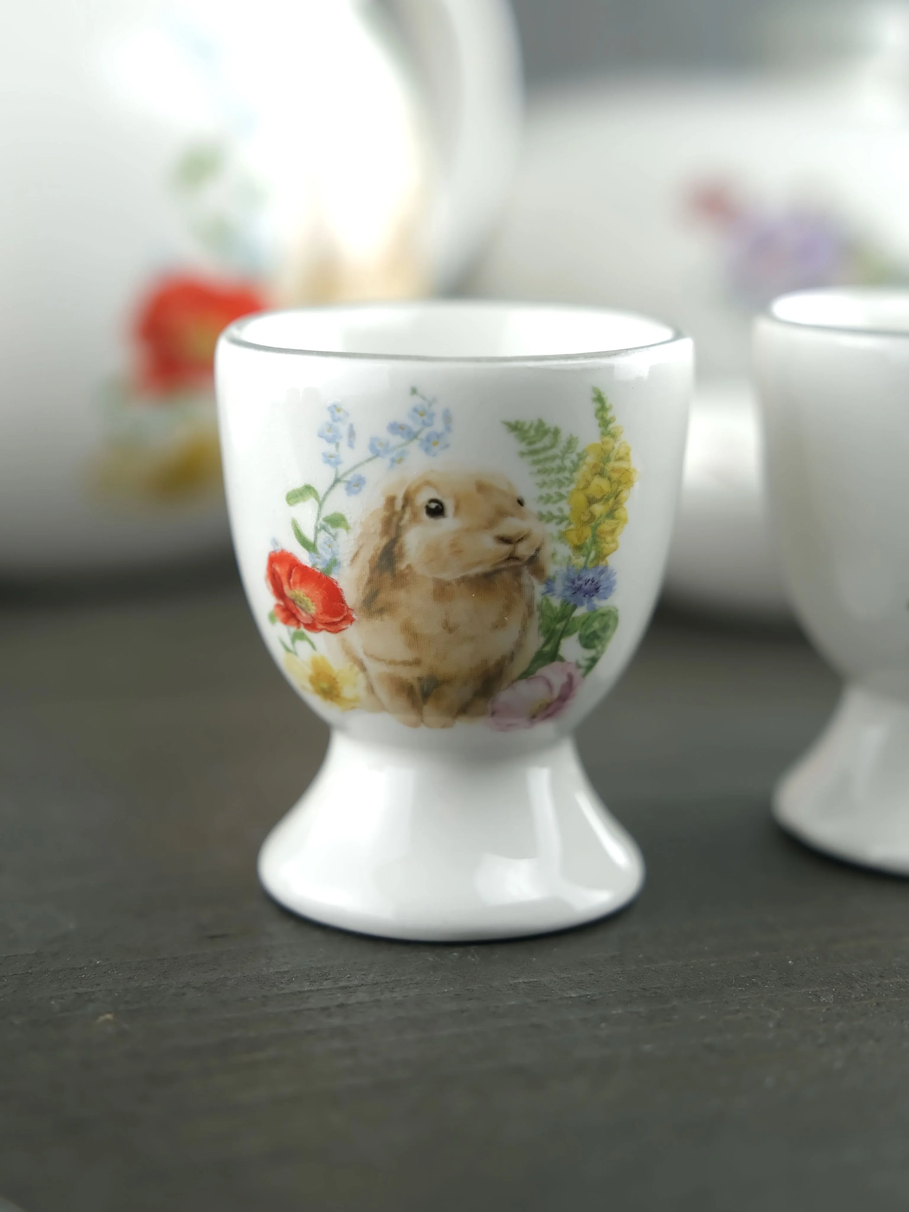 Бежевый набор подставок для яйца Repast Honey Bunny 2 шт. 5,5*6,5 см