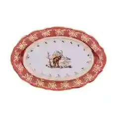 Блюдо овальное Repast Охота красная Мария-тереза 28 см (1 шт)