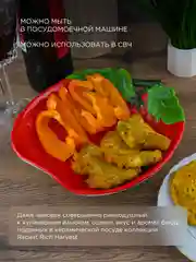 Красный блюдо Repast Rich harvest Томат 22*21.8*4 см