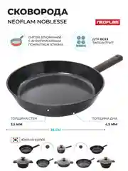 Черный сковорода Neoflam Noblesse диаметр 28 см