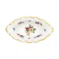 Блюдо для хлеба Queen's Crown Мейсенский букет 31 см