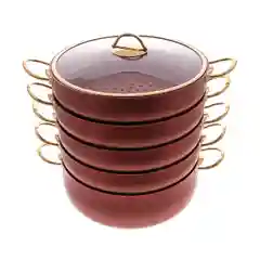 Бордовый мантоварка с а/п покрытием Repast Elite Royal Gold 5,8 л 30 см красный