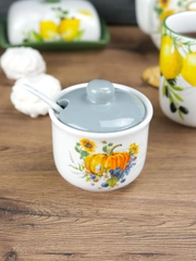 Сахарница с ложкой REPAST Тыква 9.8*9.6