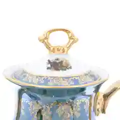 Кофейный сервиз Repast Охота зеленая Мария-тереза 15 предметов на 6 персон