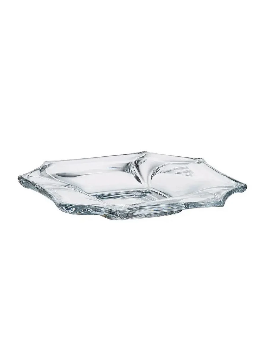 Прозрачный блюдце Crystalite Bohemia Neptune 18 см (1 шт)