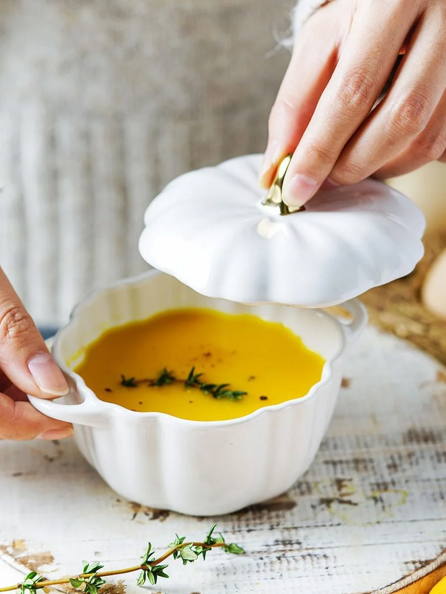 Белый форма для запекания Repast Pumpkin 240 мл 13х10,5х5 см