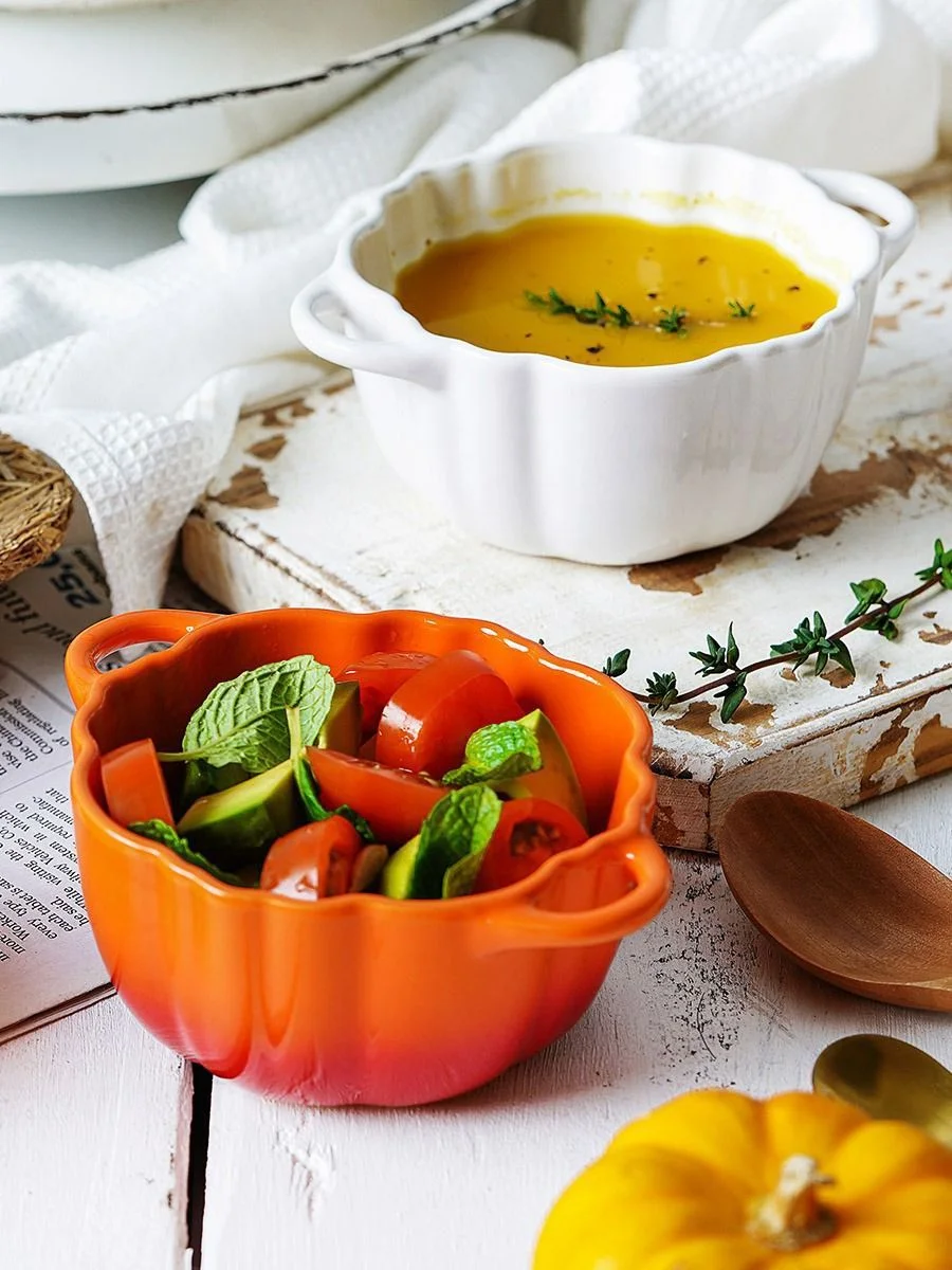 Белый форма для запекания Repast Pumpkin 240 мл 13х10,5х5 см