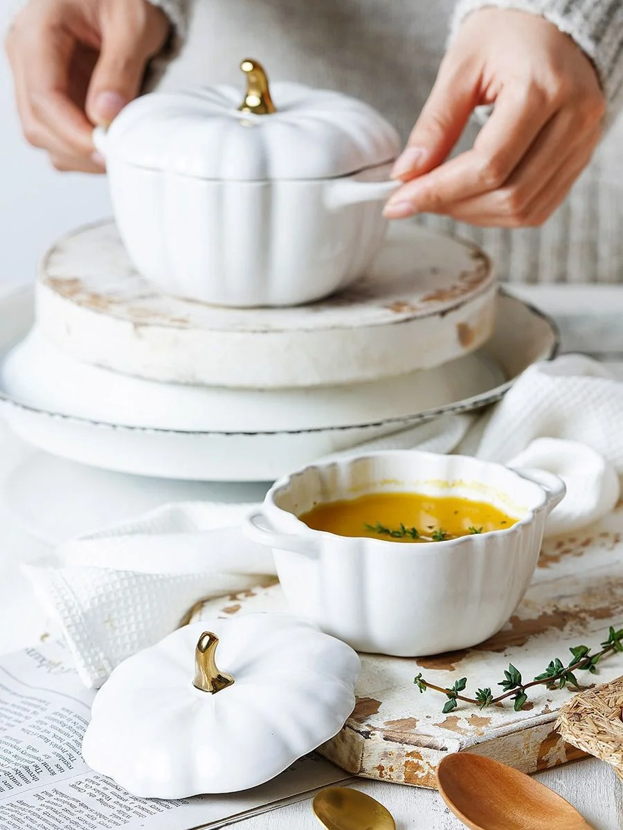 Белый форма для запекания Repast Pumpkin 240 мл 13х10,5х5 см