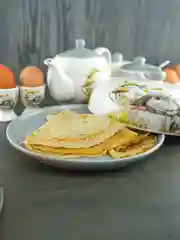 Серый металлик блюдо для блинов с крышкой Repast Sweet Bunny 23*9,7 см