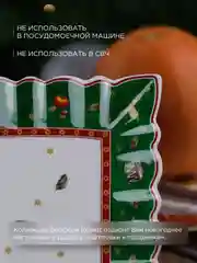 Белый блюдо прямоугольное Repast Green 29*14*1.7 см