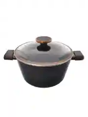 Черный кастрюля со стеклянной крышкой Neoflam Noblesse 4,8 л, 24 см