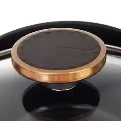 Черный кастрюля со стеклянной крышкой Neoflam Noblesse 4,8 л, 24 см