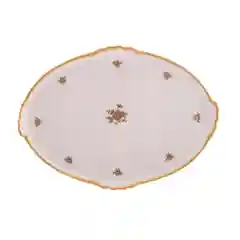 Блюдо овальное Queen's Crown Золотая роза 37 см