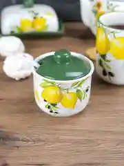 Сахарница с ложкой REPAST Лимоны и оливки 9.8*9.6
