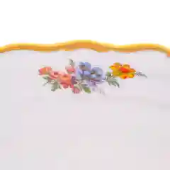 Блюдо для хлеба Queen's Crown Мейсенский букет 35 см