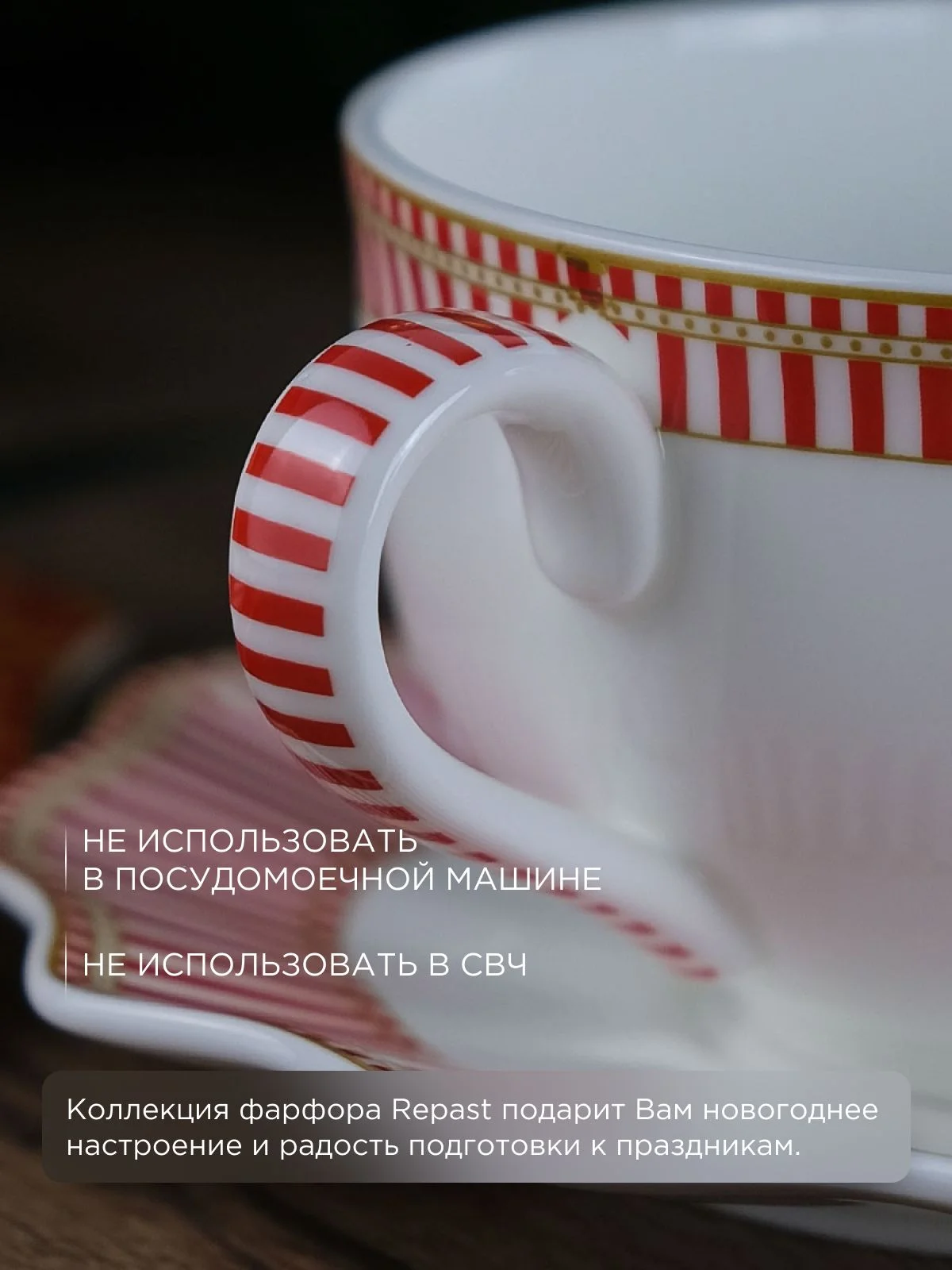 Разноцветный чайная пара Repast Щелкунчик 310 мл