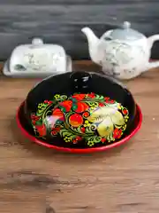 Блюдо для блинов с крышкой REPAST Хохлома 23*23*9,7 см