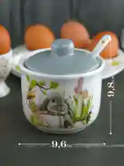 Серебряный сахарница с ложкой Repast Sweet Bunny 9.8*9.8*9.6