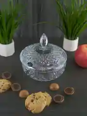 Прозрачный конфетница с крышкой 15 см Crystalite Bohemia VEGA-NOVA