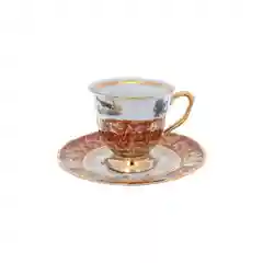 Кофейный сервиз Repast Охота красная Мария-тереза 15 предметов на 6 персон