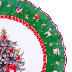 Белый блюдо круглое Repast Green 30*30*1.8 см