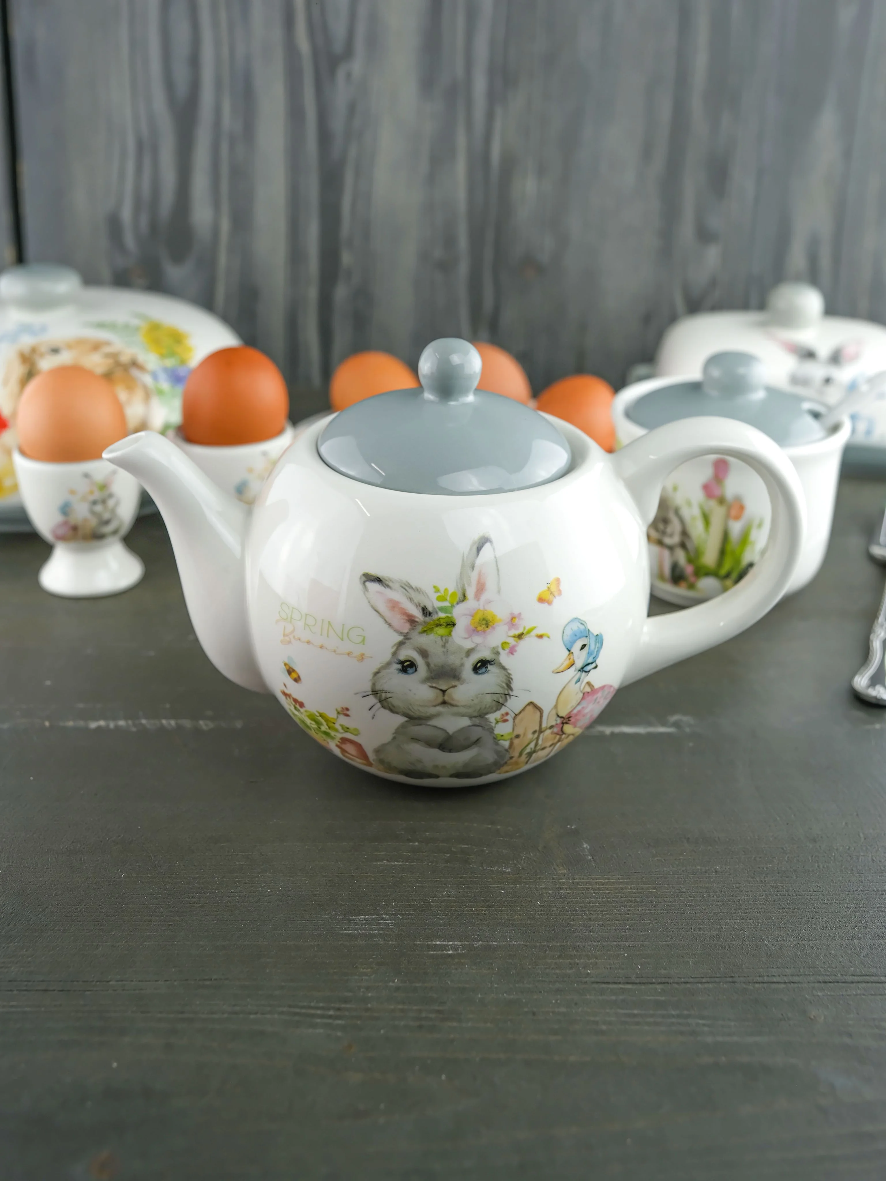 Серебряный чайник Repast Spring Bunnies 22,5*13,5*14,4 см, 950 мл