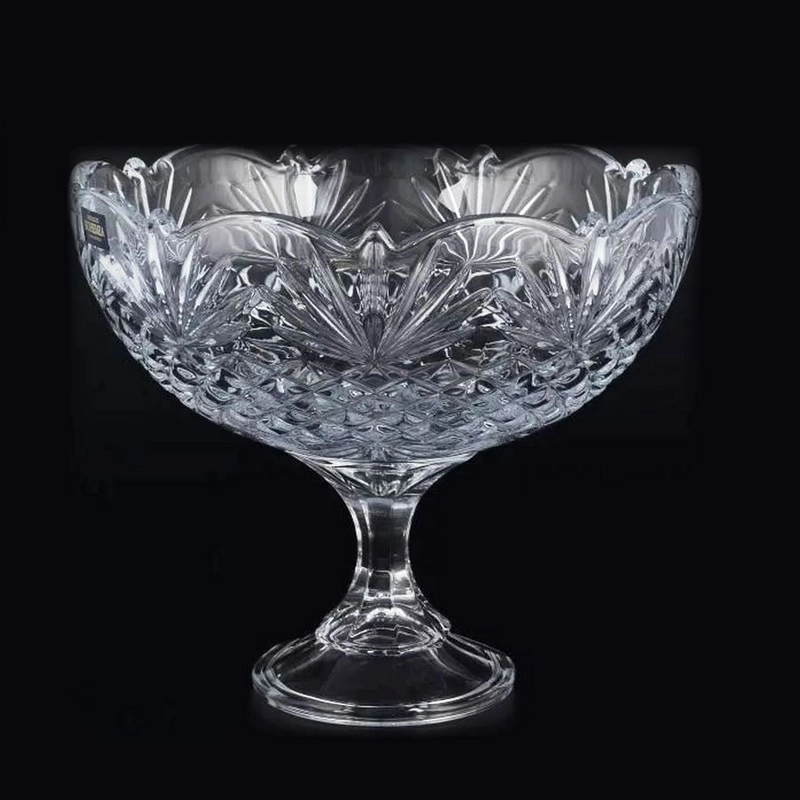 Конфетница на ножке 22 см Crystalite Bohemia Vega-nova
